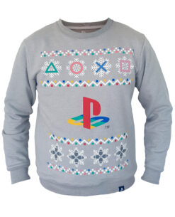 JUMPER PLAYSTATION UGLY SWEATER GRIS MEDIANO