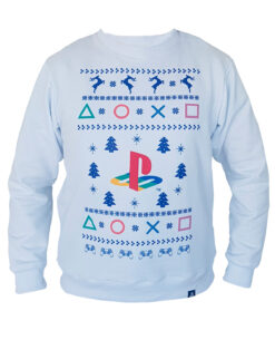 JUMPER PLAYSTATION UGLY SWEATER BLANCO GRANDE