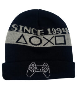 GORRO BEANIE PLAYSTATION ICONOS NEGRO