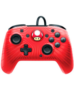 CONTROL NINTENDO SWITCH ALAMBRICO PDP FACE OFF SUPER MARIO RED MUSHROOM