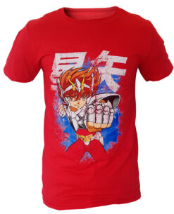 PLAYERA SAINT SEIYA PEGASO ROJA GRANDE