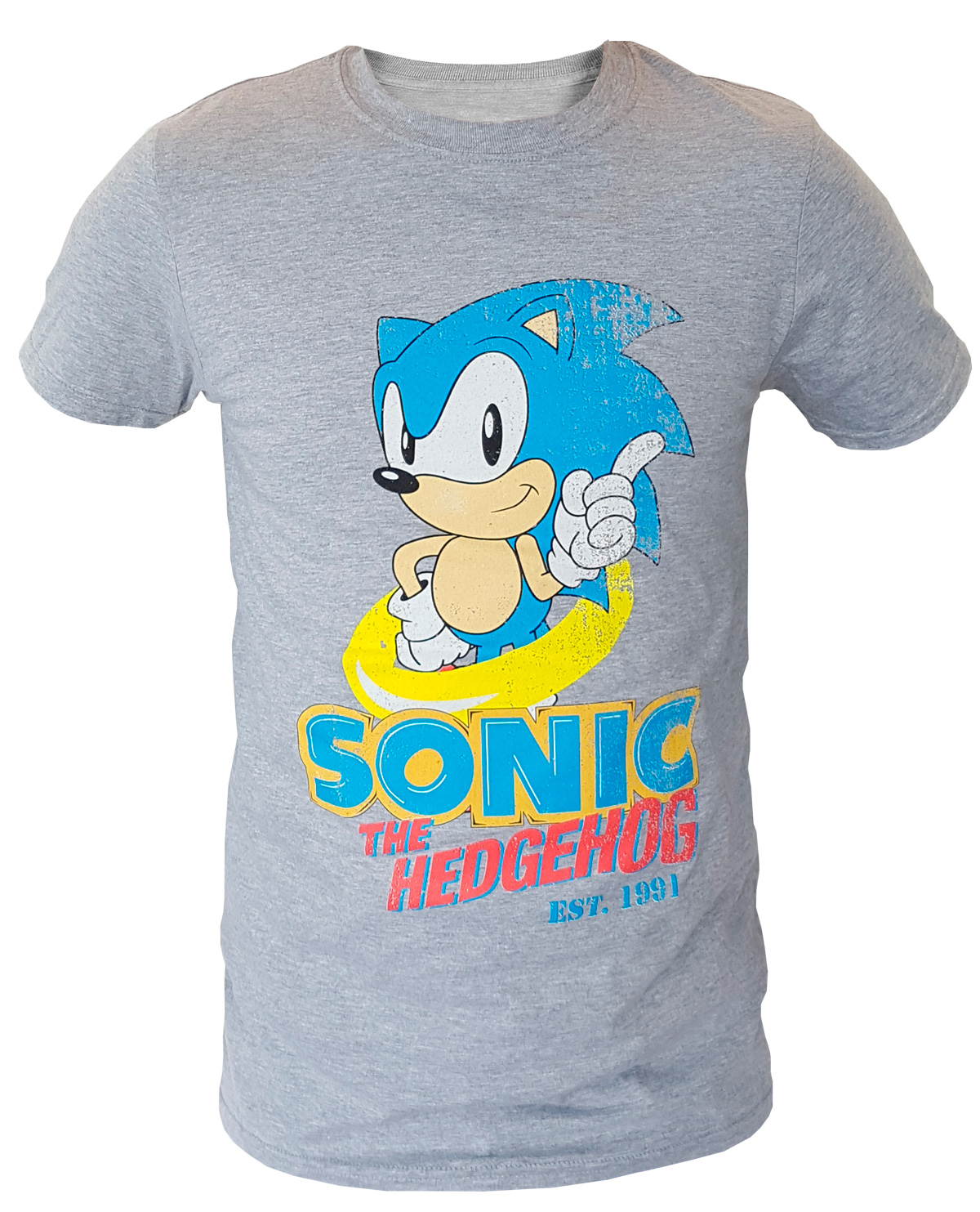 PLAYERA SONIC THE HEDGEHOG GRIS MEDIANA