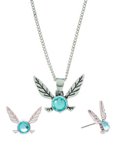 SET DE COLLAR Y ARETES THE LEGEND OF ZELDA NAVI