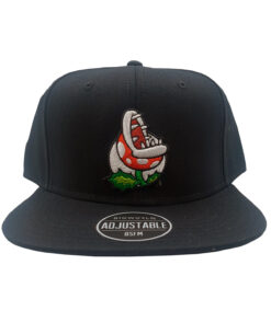 GORRA SNAPBACK SUPER MARIO PIRANHA PLANT NEGRA