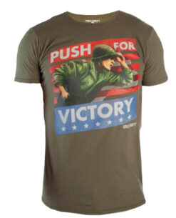 PLAYERA CALL OF DUTY PUSH FOR VICTORY VERDE MEDIANA