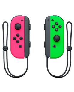 CONTROLES JOY CON L R ROSA Y VERDE NEON
