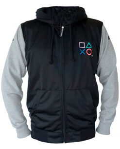 CHAMARRA DEPORTIVA PLAYSTATION ICONOS NEGRA GRANDE