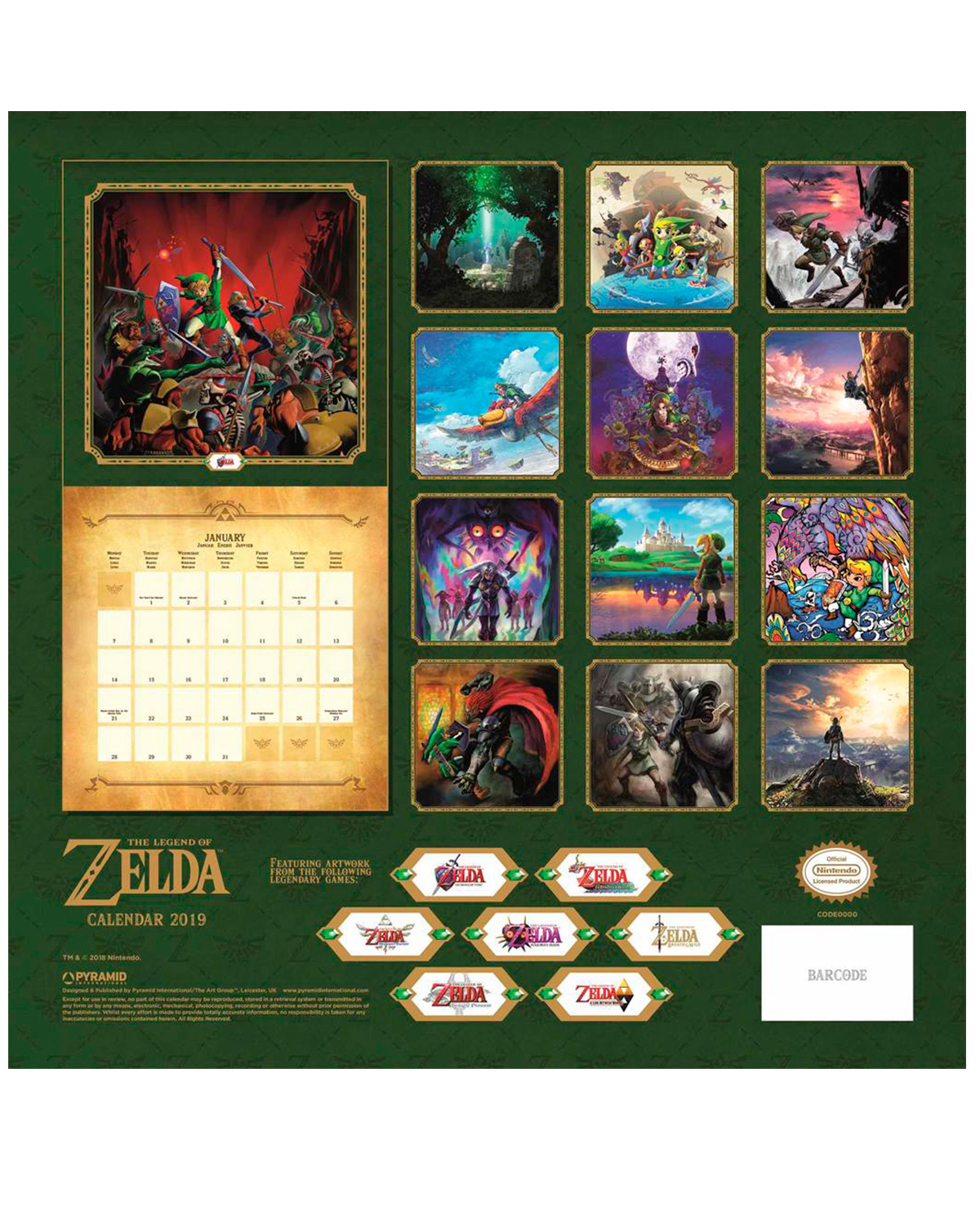 CALENDARIO 2019 THE LEGEND OF ZELDA - Image 3