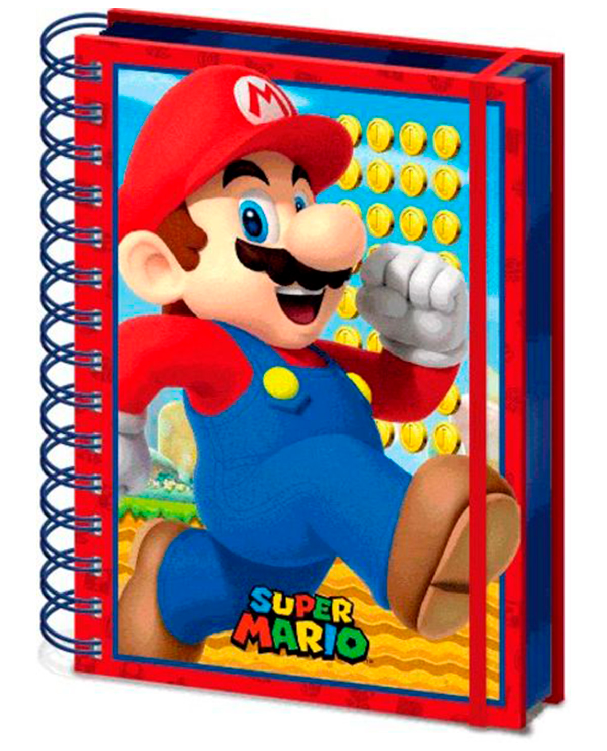 LIBRETA LENTICULAR 3D SUPER MARIO