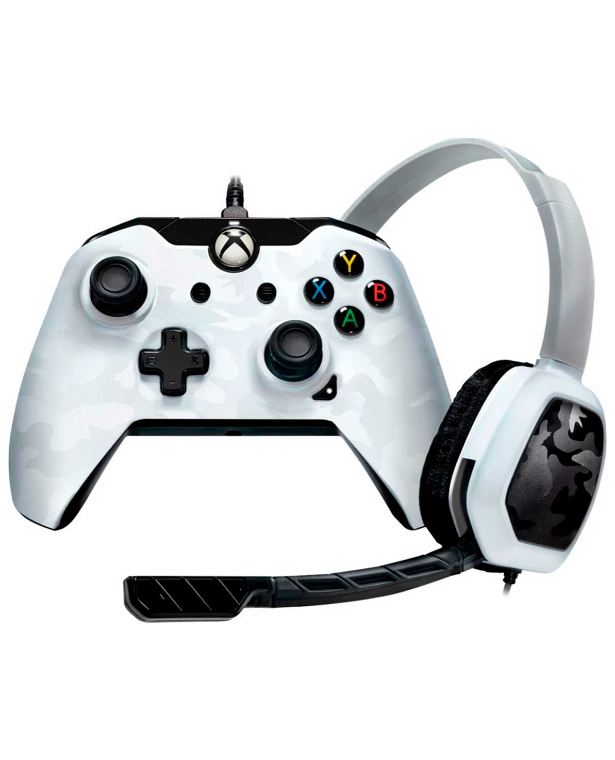 KIT CONTROL ALAMBRICO PDP XONE Y HEADSET LVL1 CAMO