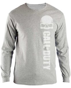PLAYERA MANGA LARGA CALL OF DUTY BLACK OPS IIII GRIS MEDIANA