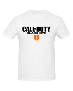 PLAYERA CALL OF DUTY BLACK OPS IIII LOGO BLANCA MEDIANA