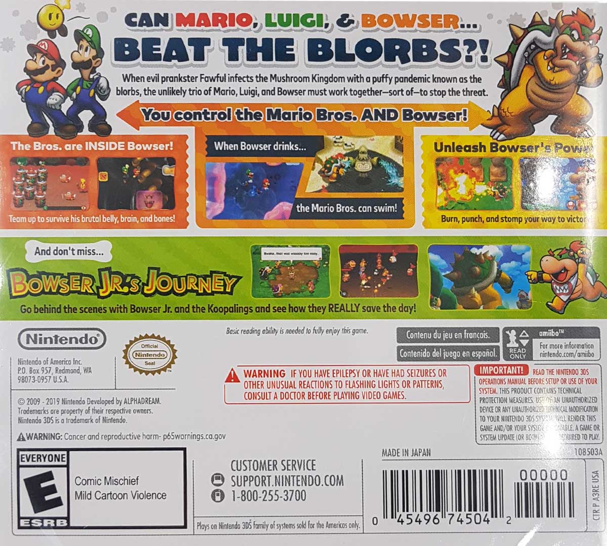 MARIO AND LUIGI BOWSERS INSIDE STORY PLUS BOWSER JR - Image 2