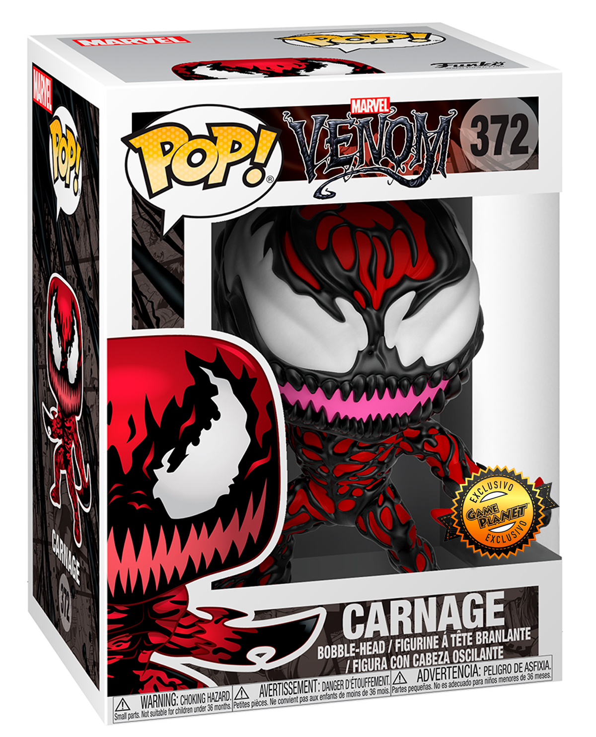 FIGURA POP VENOM CARNAGE AXE HANDS EXCLUSIVO GAMEPLANET - Image 2