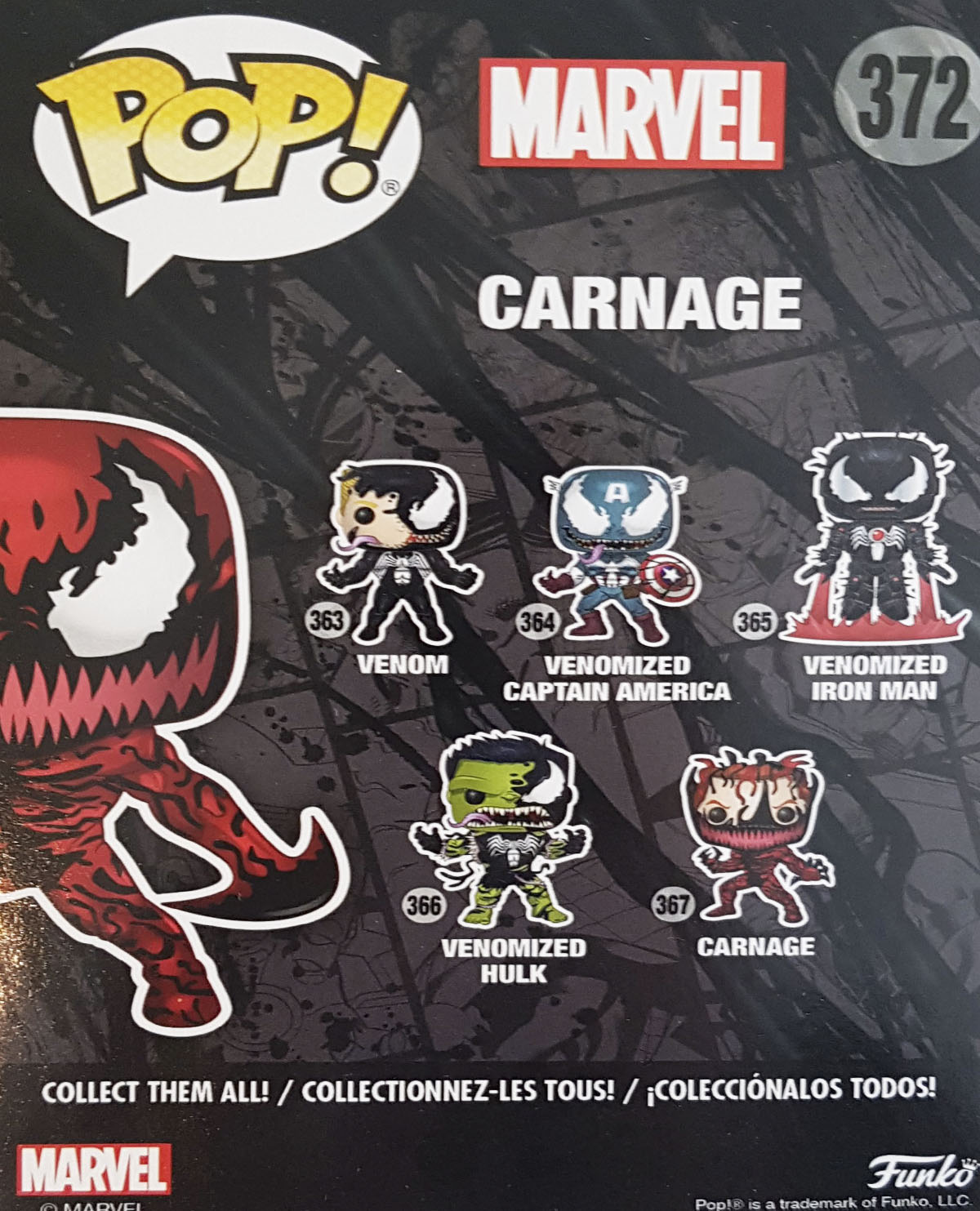 FIGURA POP VENOM CARNAGE AXE HANDS EXCLUSIVO GAMEPLANET - Image 3