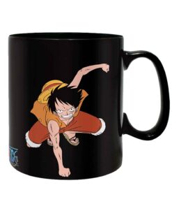TAZA DE CERAMICA SENSIBLE AL CALOR ONE PIECE LUFFY Y ACE
