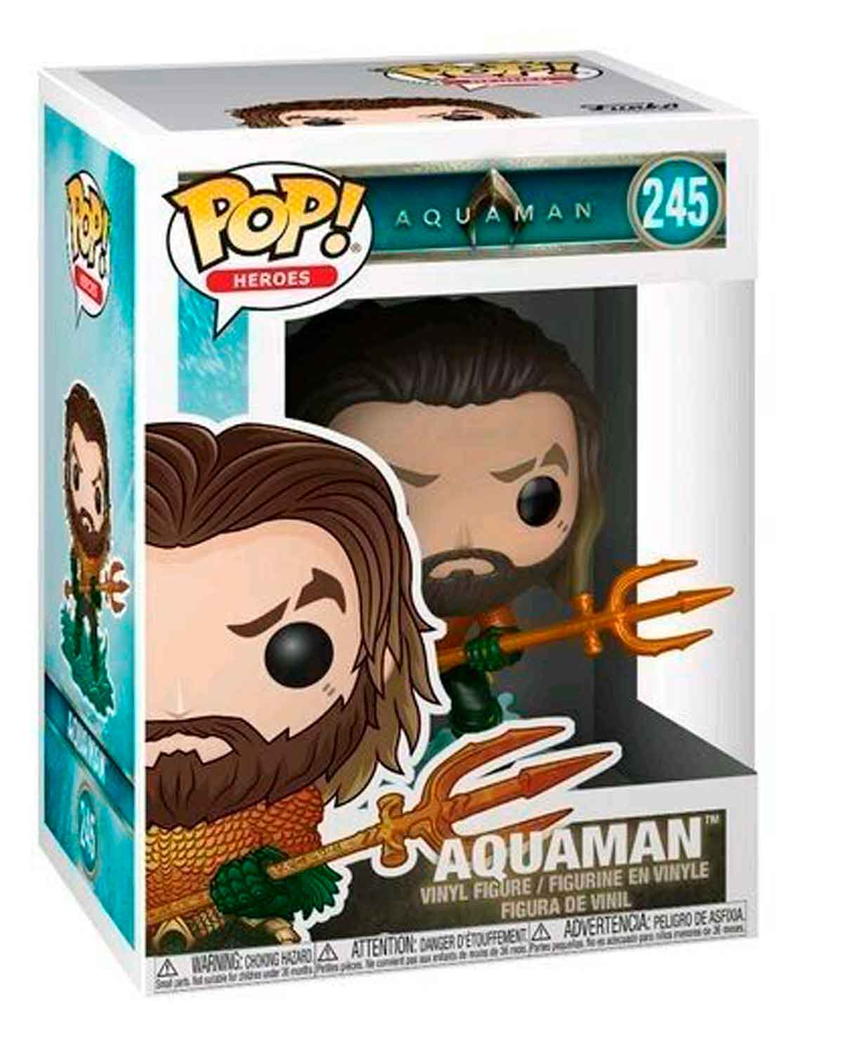 FIGURA POP AQUAMAN ARTHUR CURRY EN TRAJE DE HEROE - Image 2