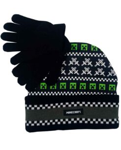 SET DE GORRO Y GUANTES MINECRAFT CREEPER
