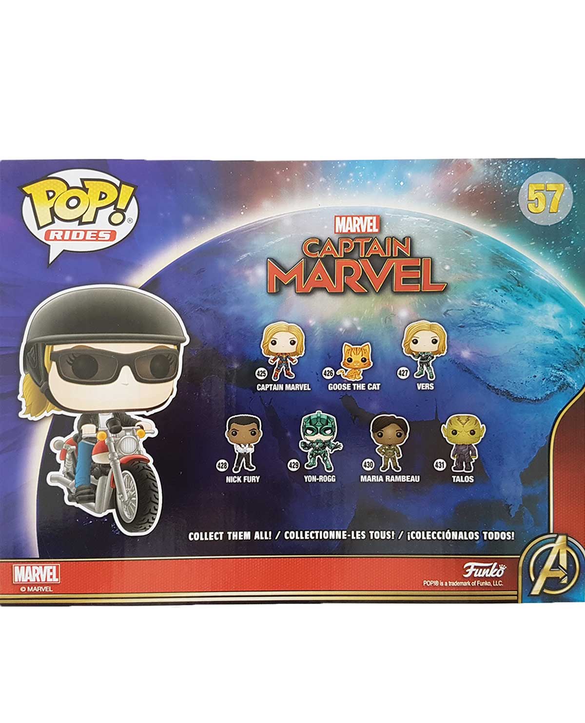 FIGURA POP CAPTAIN MARVEL CAROL DANVERS ON MOTORCYCLE - Image 2