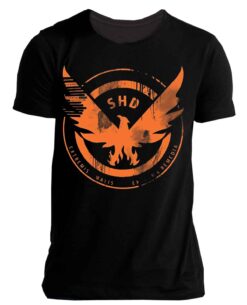 PLAYERA THE DIVISION 2 SHD LOGO NEGRA MEDIANA