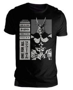 PLAYERA MY HERO ACADEMIA ALL MIGHT NEGRA EXTRA GRANDE