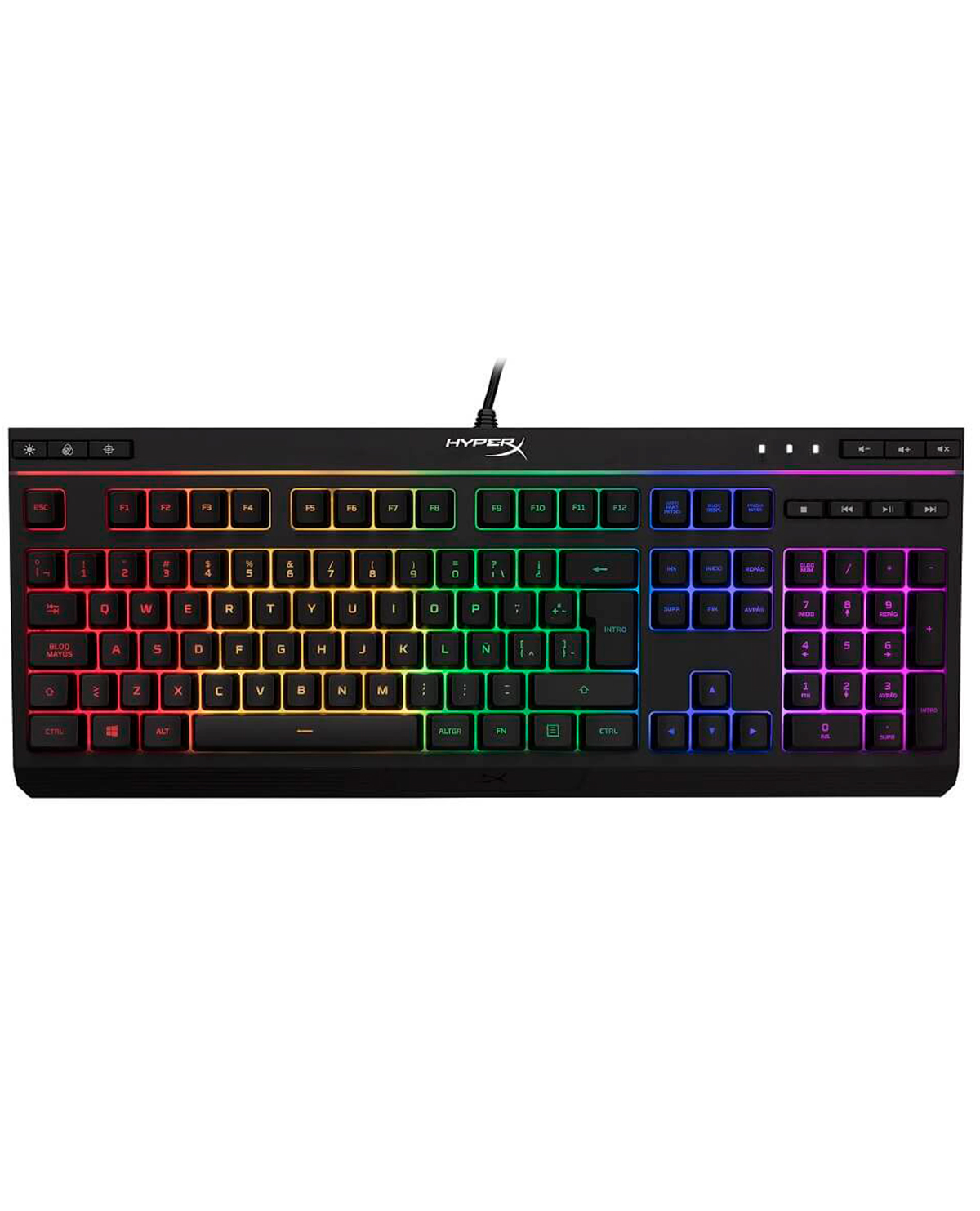 TECLADO ALAMBRICO HYPERX ALLOY CORE RGB