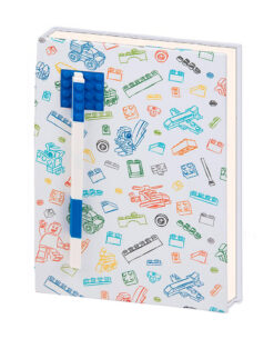 LIBRETA CON PLUMA LEGO AZUL