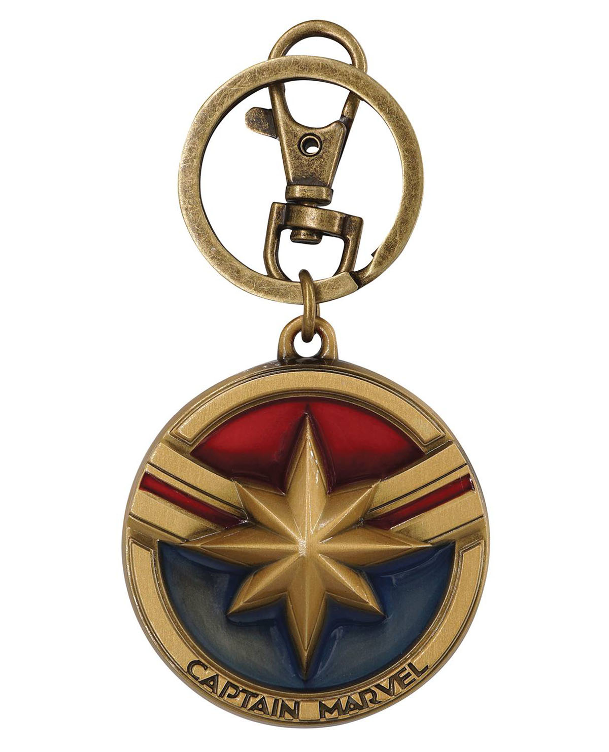 LLAVERO METALICO CAPTAIN MARVEL LOGO