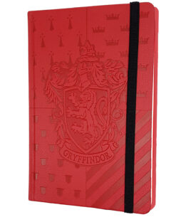 LIBRETA PASTA DURA HARRY POTTER GRYFFINDOR CREST ROJA