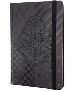 LIBRETA PASTA DURA HARRY POTTER HOGWARTS CREST NEGRA