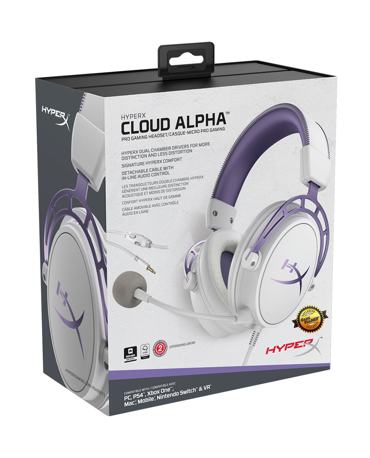 HEADSET PC HYPERX CLOUD ALPHA PURPLE EDICION LIMITADA - Image 3