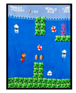 COBIJA SUPER MARIO BROS NIVEL ACUATICO