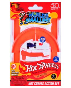SET DE FIGURAS WORLDS SMALLEST HOT WHEELS HOT CURVES