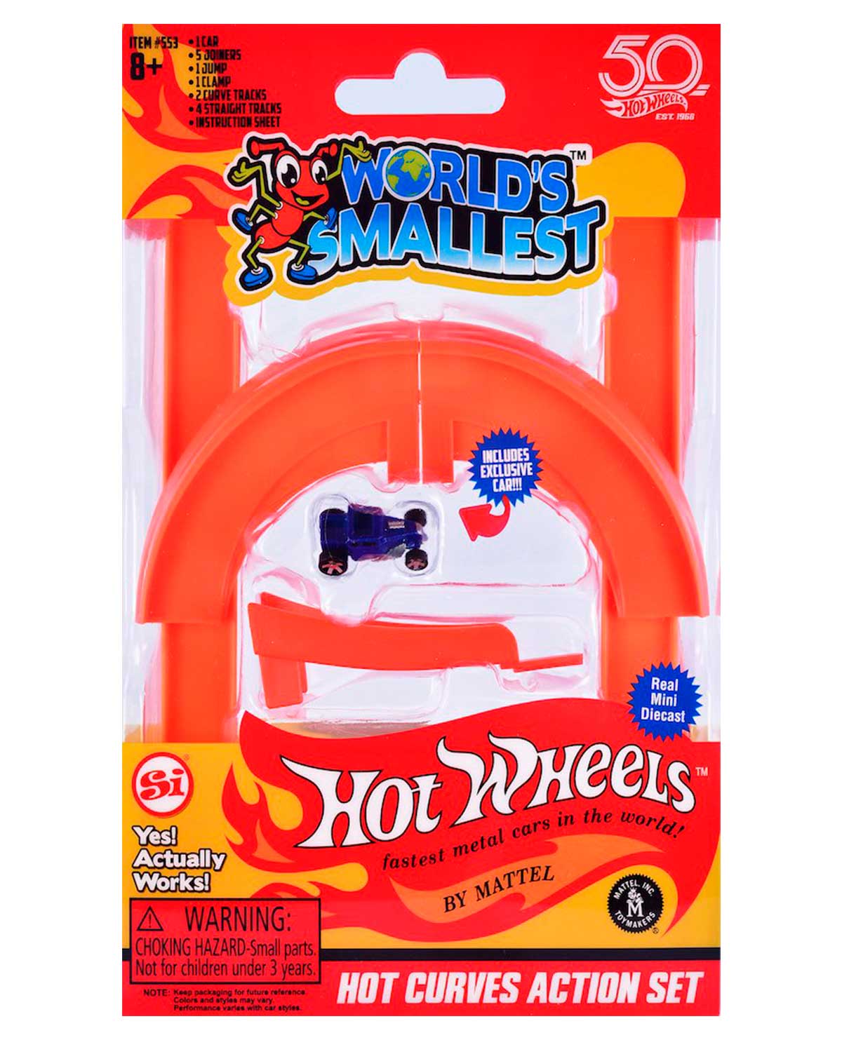 SET DE FIGURAS WORLDS SMALLEST HOT WHEELS HOT CURVES