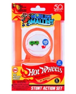 SET DE FIGURAS WORLDS SMALLEST HOT WHEELS STUNT ACTION