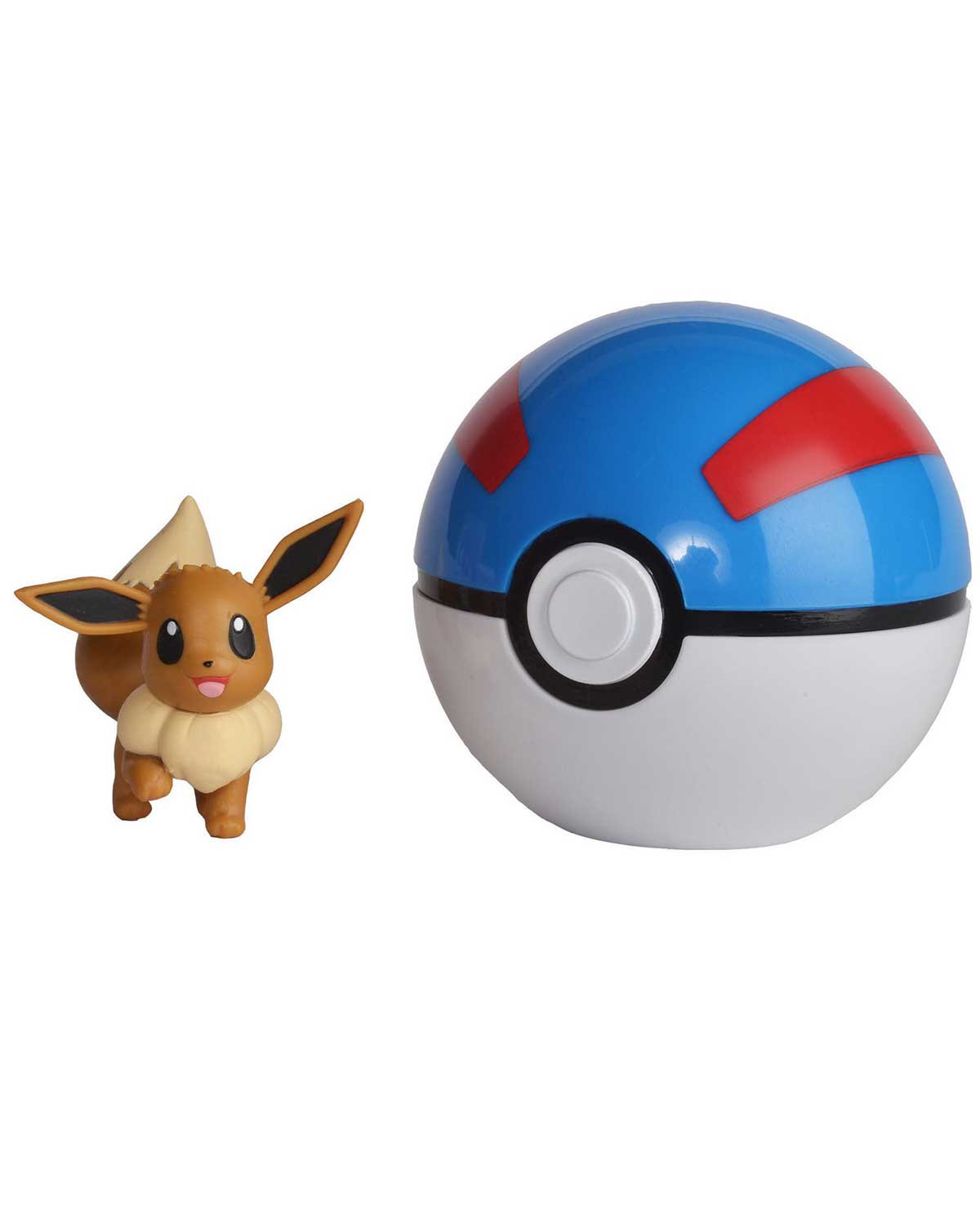FIGURA POKEMON CLIP N GO GREAT BALL Y EEVEE