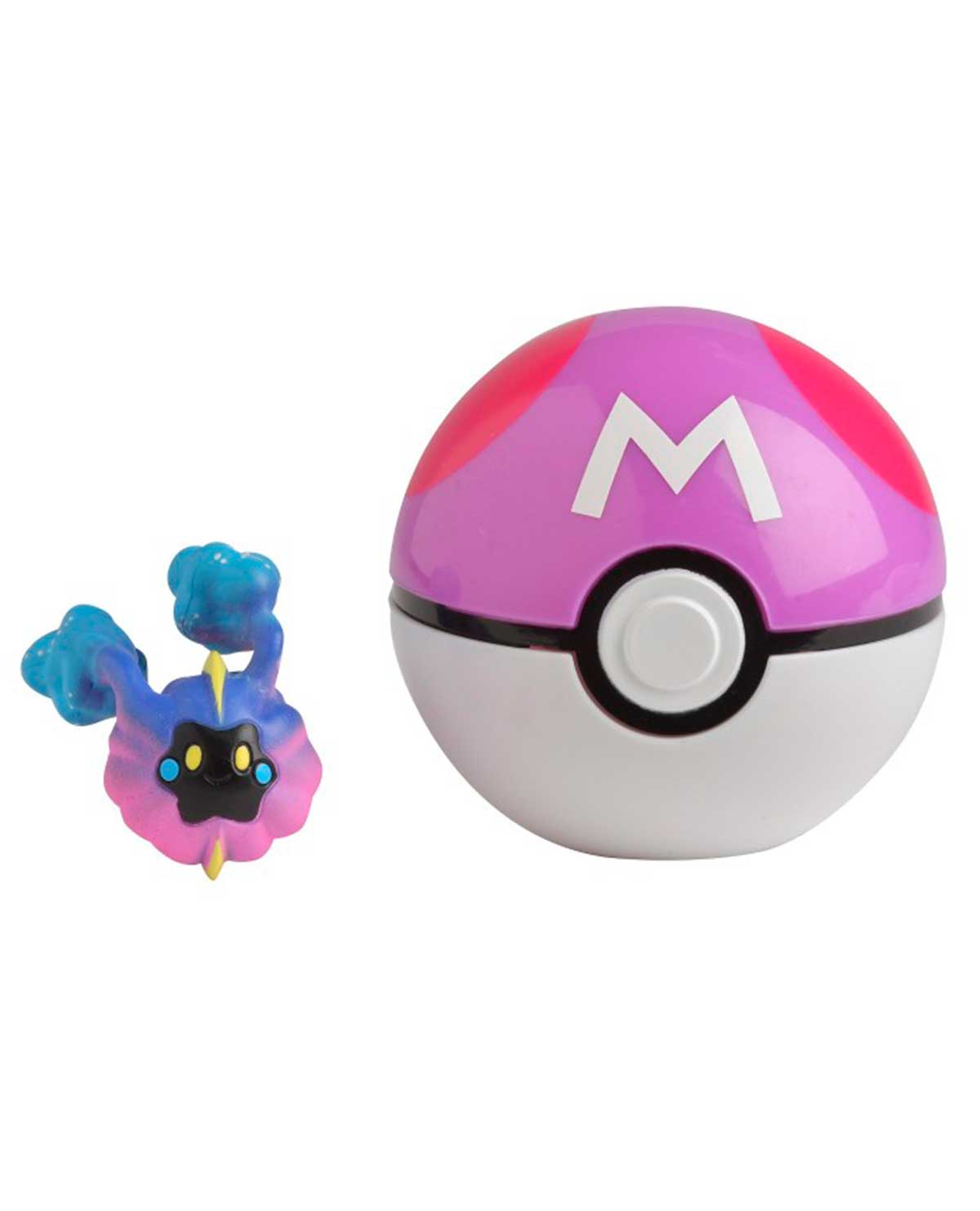 FIGURA POKEMON CLIP N GO MASTER BALL Y COSMOG