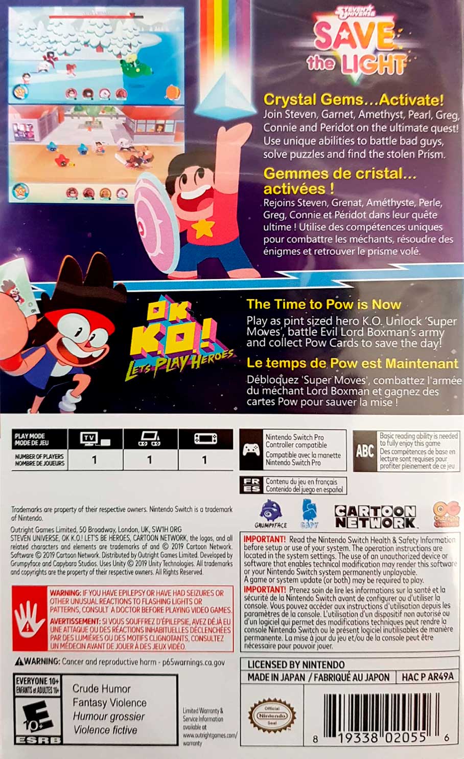 STEVEN UNIVERSE SAVE THE LIGHT AND OK KO LETS PLAY HEROES - Image 2