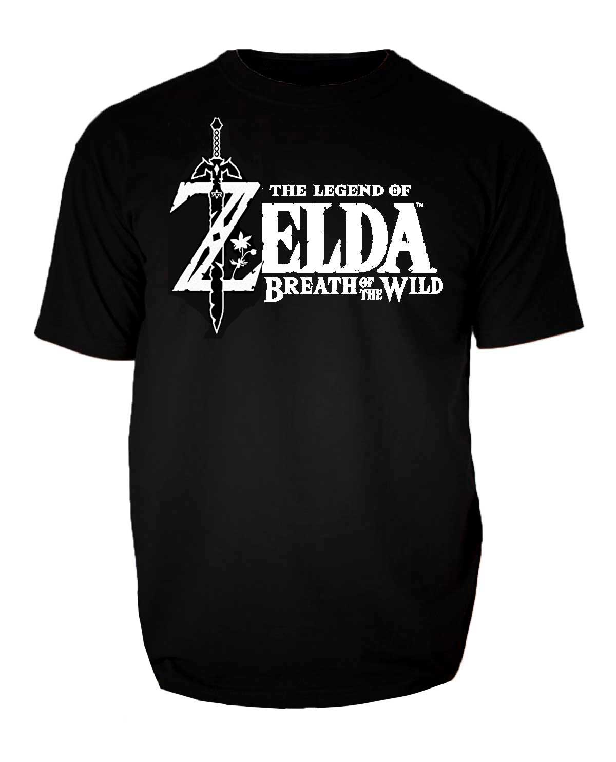 PLAYERA THE LEGEND OF ZELDA LOGO NEGRA MEDIANA