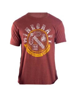 PLAYERA MINECRAFT EXPLORE CREATE SURVIVE CAFE MEDIANA