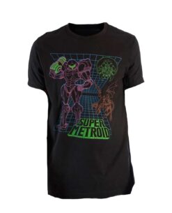 PLAYERA SUPER METROID NEGRA CHICA