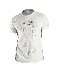 PLAYERA CRASH BANDICOOT CRASH SHADE BLANCA MEDIANA