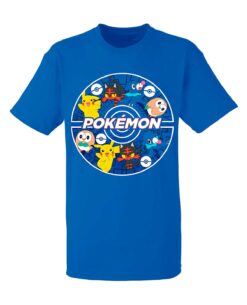 PLAYERA POKEMON INFANTIL STARTERS ALOLA AZUL MEDIANA