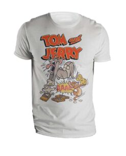 PLAYERA TOM AND JERRY BLANCA CHICA