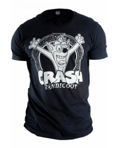 PLAYERA CRASH BANDICOOT CRASH SCREAMING NEGRA CHICA
