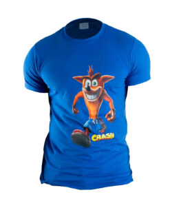 PLAYERA CRASH BANDICOOT CRASH AZUL MEDIANA