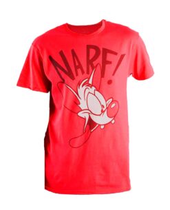PLAYERA PINKY Y CEREBRO NARF ROJA GRANDE