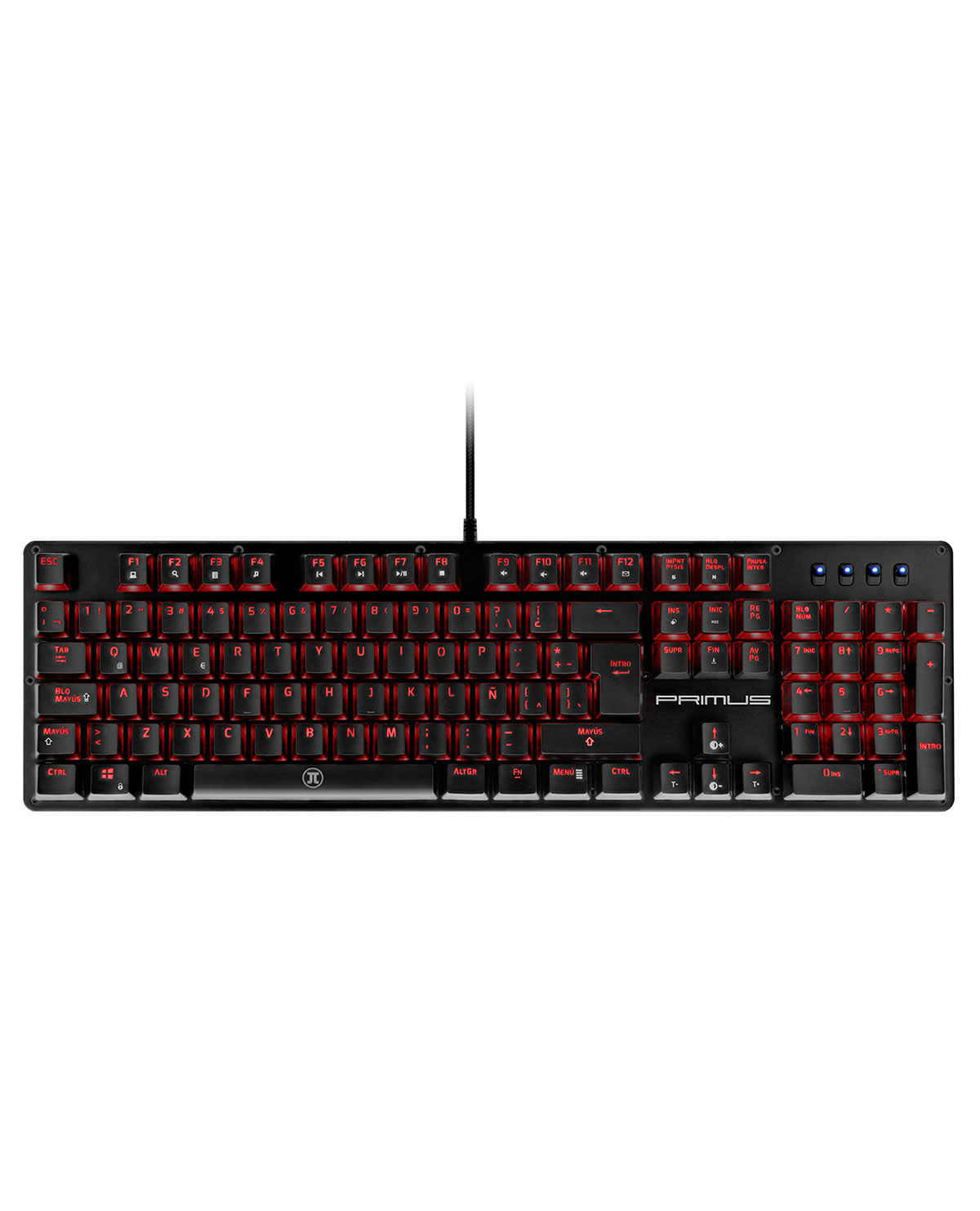 TECLADO ALAMBRICO PRIMUS GAMING BALLISTA 100T BROWN SWITCH