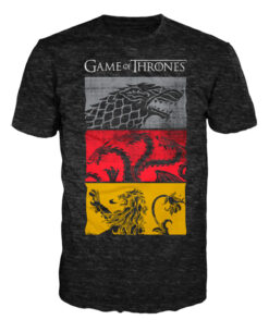 PLAYERA GAME OF THRONES CASAS DE WESTEROS NEGRA CHICA