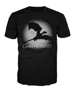 PLAYERA GAME OF THRONES DRAGON NEGRA CHICA